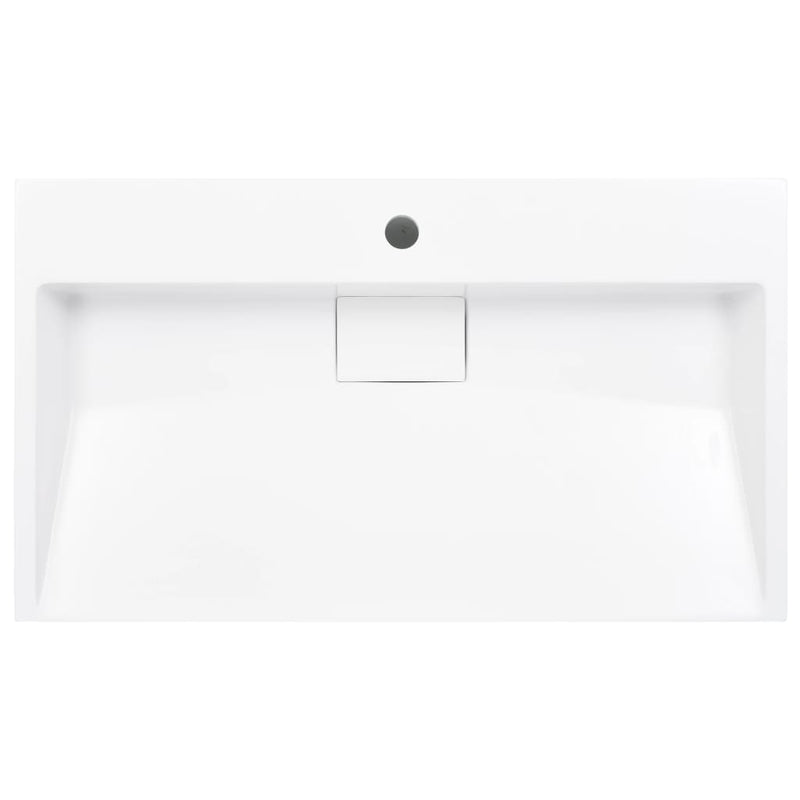 vidaXL Wash Basin 100x46x11 cm Mineral Cast/Marble Cast White