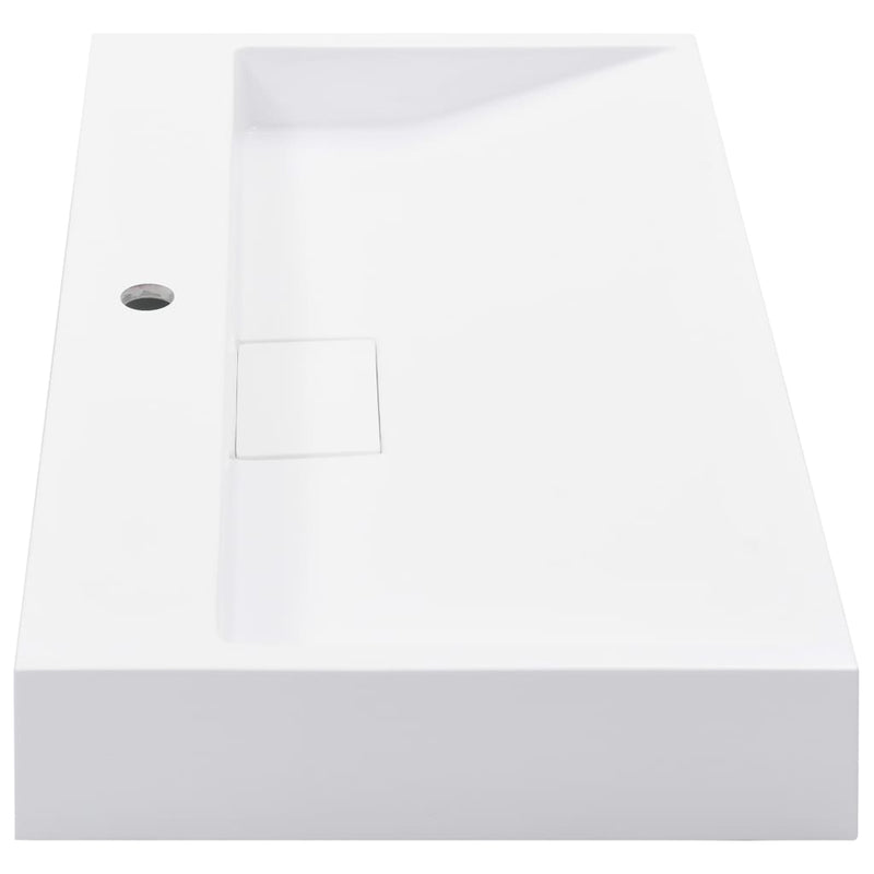 vidaXL Wash Basin 100x46x11 cm Mineral Cast/Marble Cast White