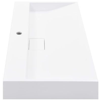 vidaXL Wash Basin 100x46x11 cm Mineral Cast/Marble Cast White