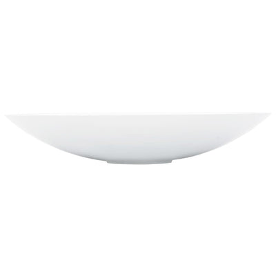 vidaXL Wash Basin 59.3x35.1x10.7 cm Mineral Cast/Marble Cast White