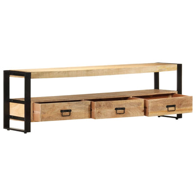vidaXL TV Cabinet 150x30x45 cm Solid Mango Wood