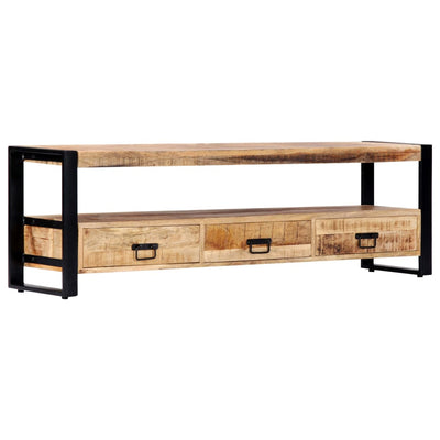 vidaXL TV Cabinet 150x30x45 cm Solid Mango Wood