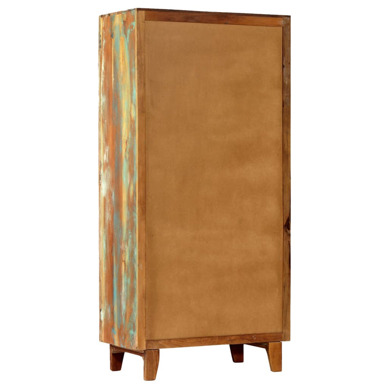 vidaXL Hand Carved Highboard 85x45x180 cm Solid Reclaimed Wood