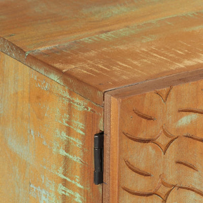 vidaXL Hand Carved TV Cabinet 120x30x40 cm Solid Reclaimed Wood