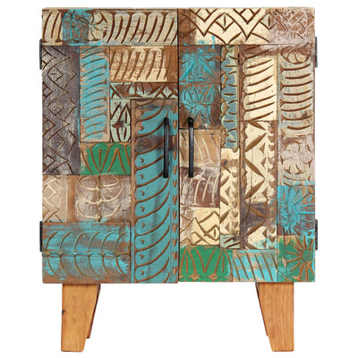 vidaXL Hand Carved Sideboard 60x30x75 cm Solid Reclaimed Wood