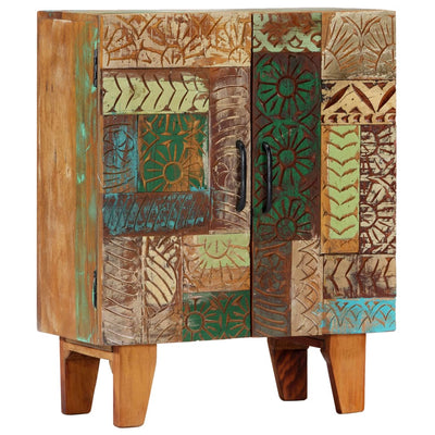 vidaXL Hand Carved Sideboard 60x30x75 cm Solid Reclaimed Wood