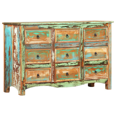 vidaXL Chest of Drawers 130x40x80 cm Solid Reclaimed Wood