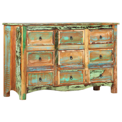 vidaXL Chest of Drawers 130x40x80 cm Solid Reclaimed Wood