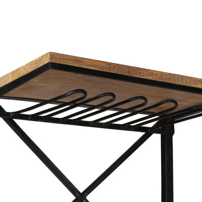 vidaXL Tractor Wine Cabinet 49x31x172 cm Solid Wood Mango