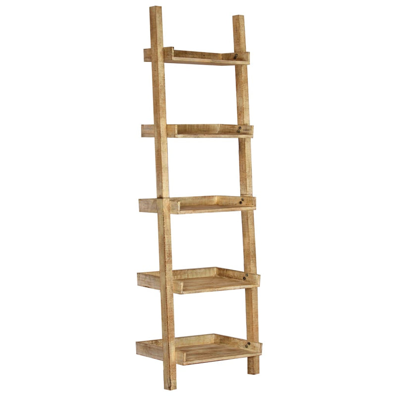 vidaXL Ladder Shelf Brown 75x37x205 cm Solid Mango Wood