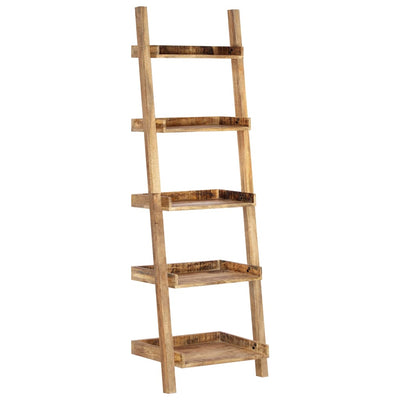 vidaXL Ladder Shelf Brown 75x37x205 cm Solid Mango Wood