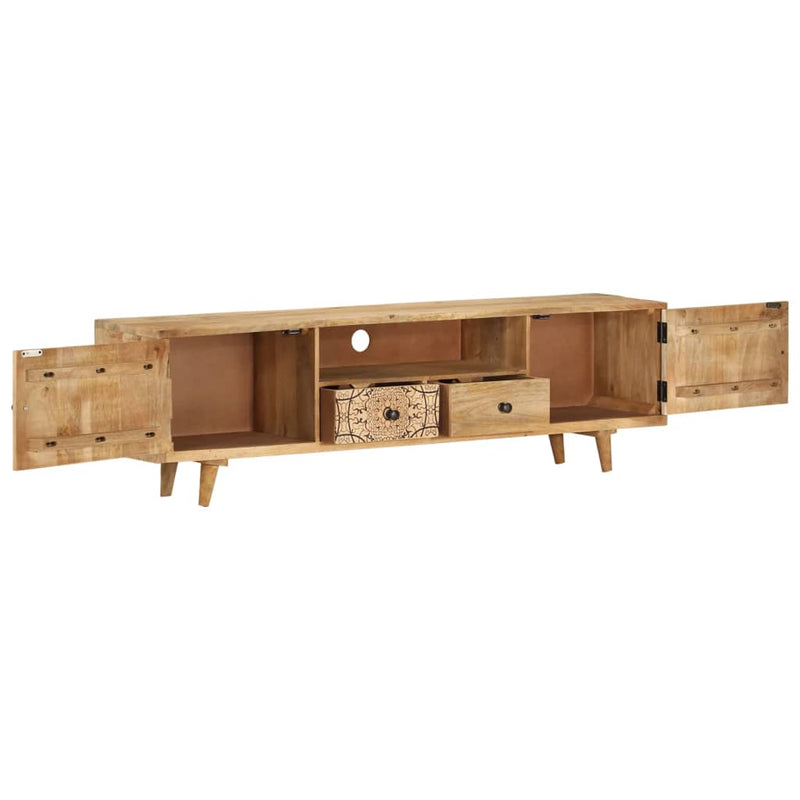 vidaXL TV Cabinet 140x30x40 cm Solid Mango Wood