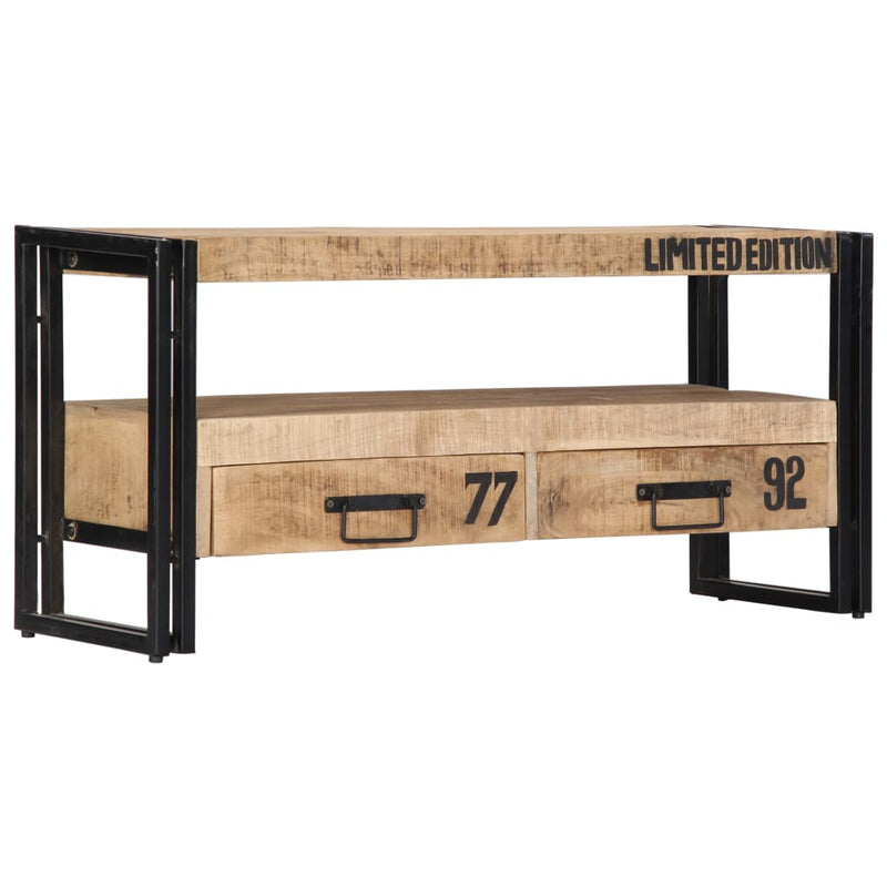 vidaXL TV Cabinet 100x30x45 cm Solid Mango Wood