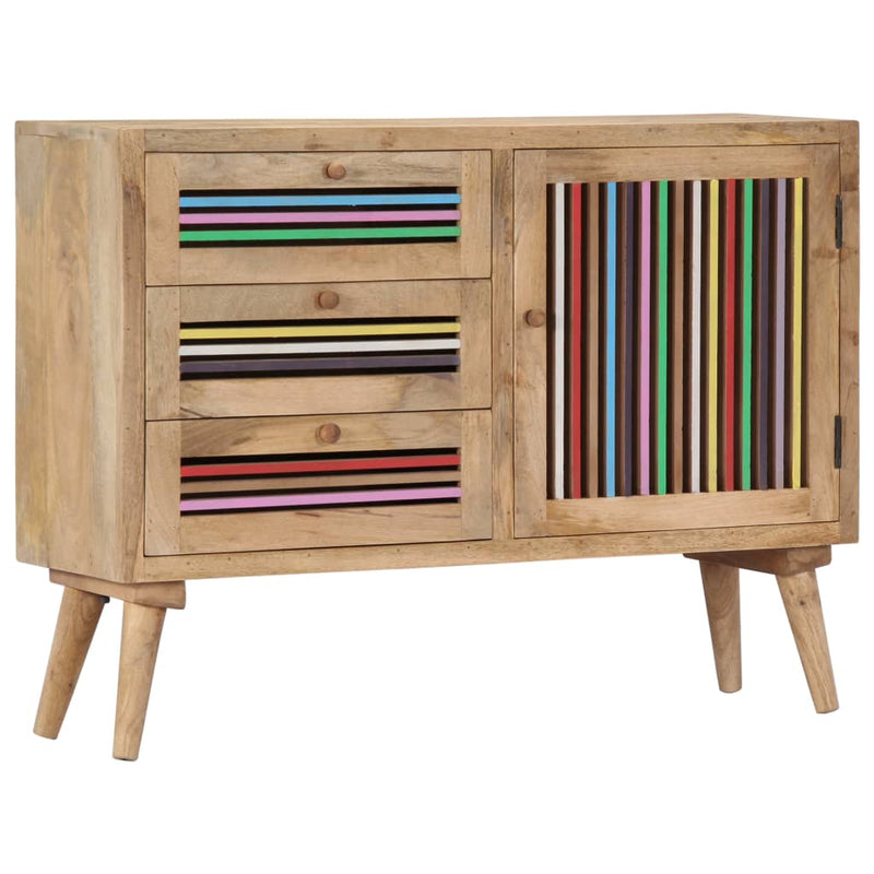 vidaXL Sideboard 100x30x75 cm Solid Mango Wood