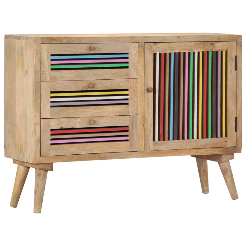 vidaXL Sideboard 100x30x75 cm Solid Mango Wood