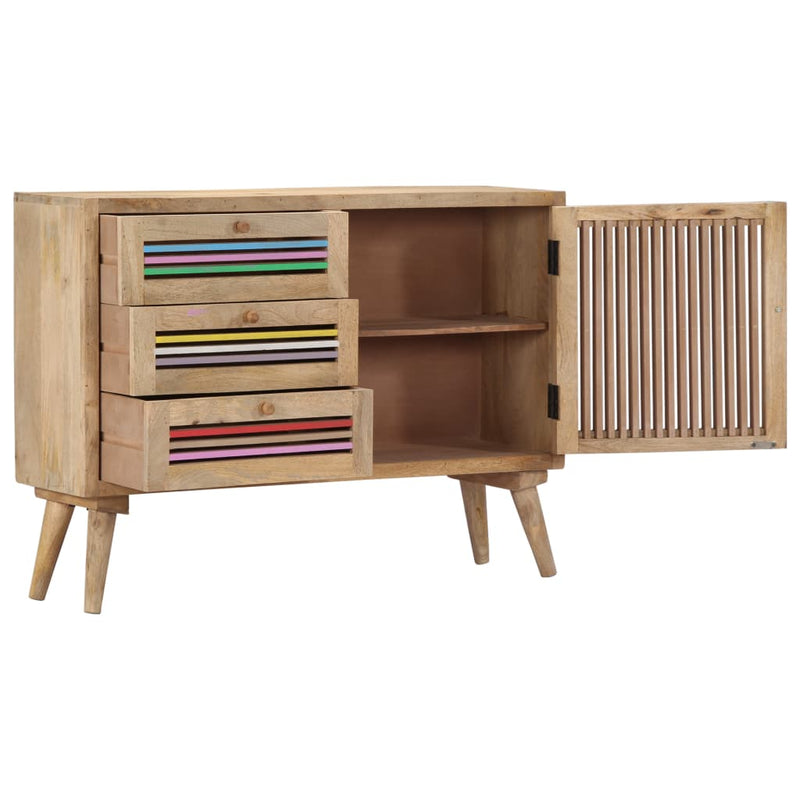 vidaXL Sideboard 100x30x75 cm Solid Mango Wood
