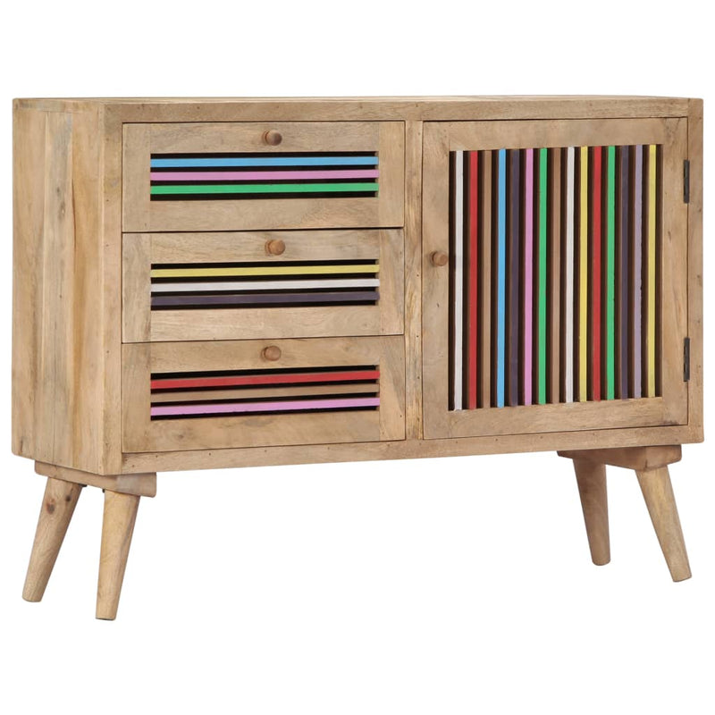 vidaXL Sideboard 100x30x75 cm Solid Mango Wood