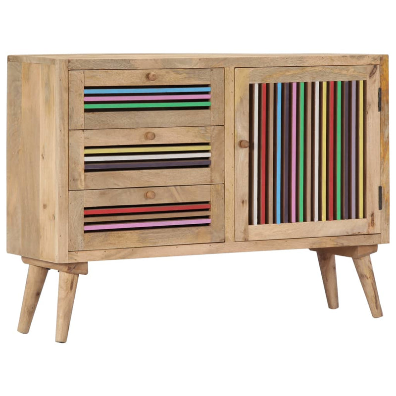vidaXL Sideboard 100x30x75 cm Solid Mango Wood