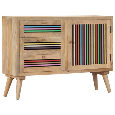 vidaXL Sideboard 100x30x75 cm Solid Mango Wood