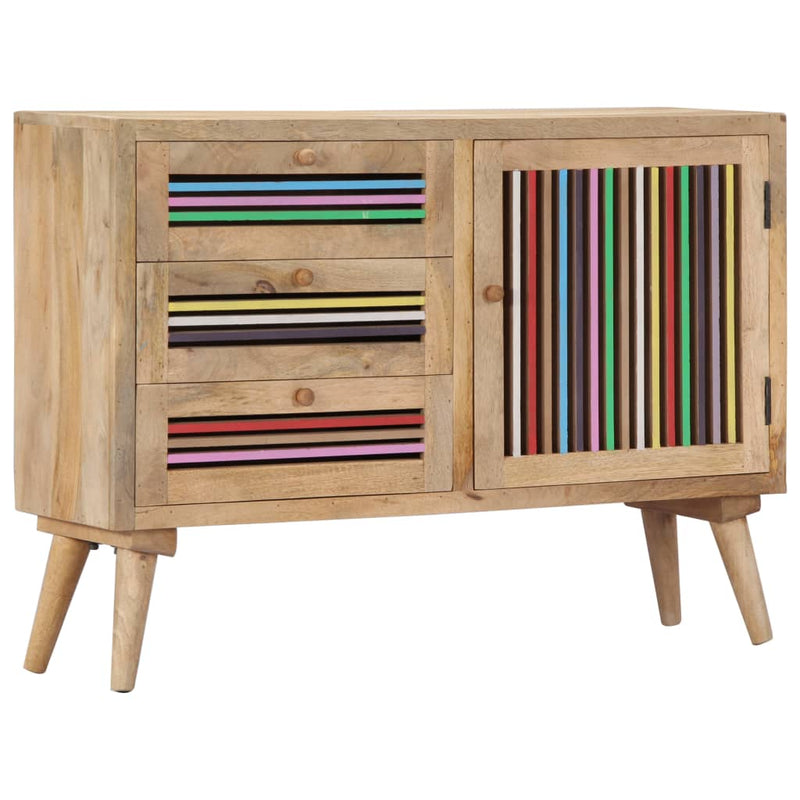 vidaXL Sideboard 100x30x75 cm Solid Mango Wood