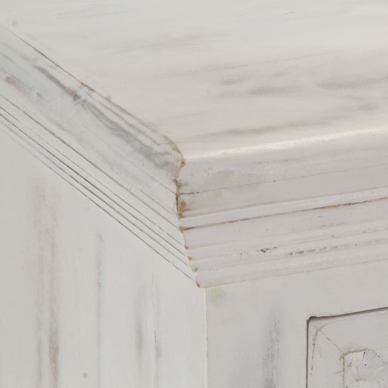 vidaXL Sideboard White 140x40x74 cm Solid Mango Wood