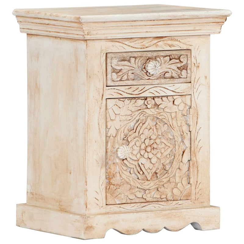 vidaXL Bedside Cabinet 40x30x50 cm Solid Mango Wood