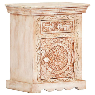 vidaXL Bedside Cabinet 40x30x50 cm Solid Mango Wood