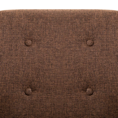 vidaXL Dining Chairs 2 pcs Wine Red Fabric and Solid Oak Wood