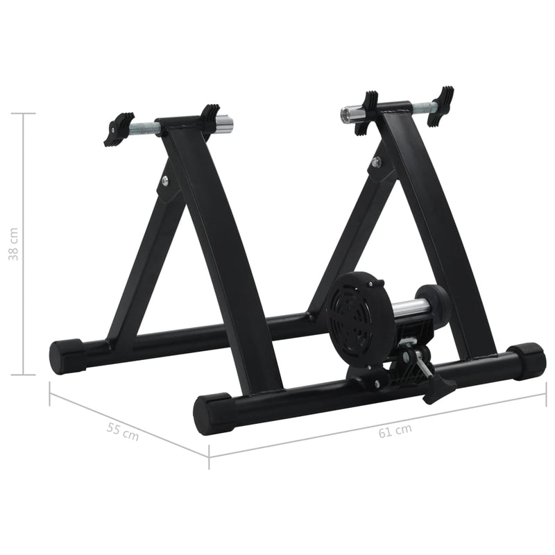 vidaXL Roller Trainer Black 26"-28" Steel Black