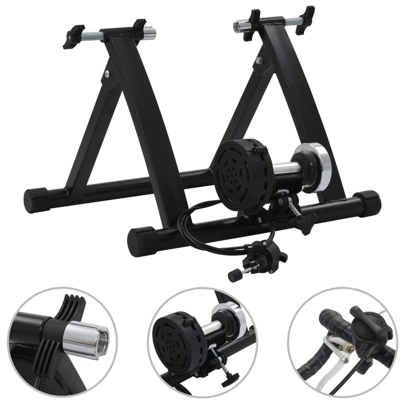 vidaXL Roller Trainer Black 26"-28" Steel Black