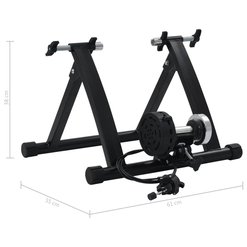 vidaXL Roller Trainer Black 26"-28" Steel Black