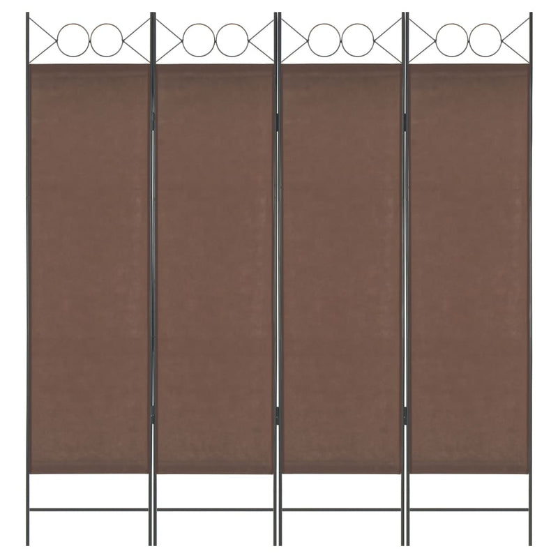vidaXL 4-Panel Room Divider Anthracite 160x180 cm