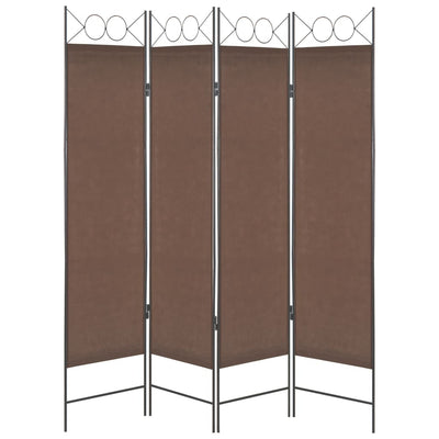 vidaXL 4-Panel Room Divider Anthracite 160x180 cm
