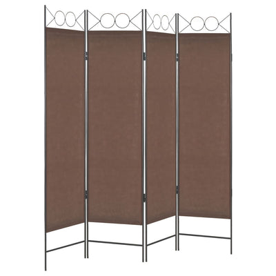 vidaXL 4-Panel Room Divider Anthracite 160x180 cm