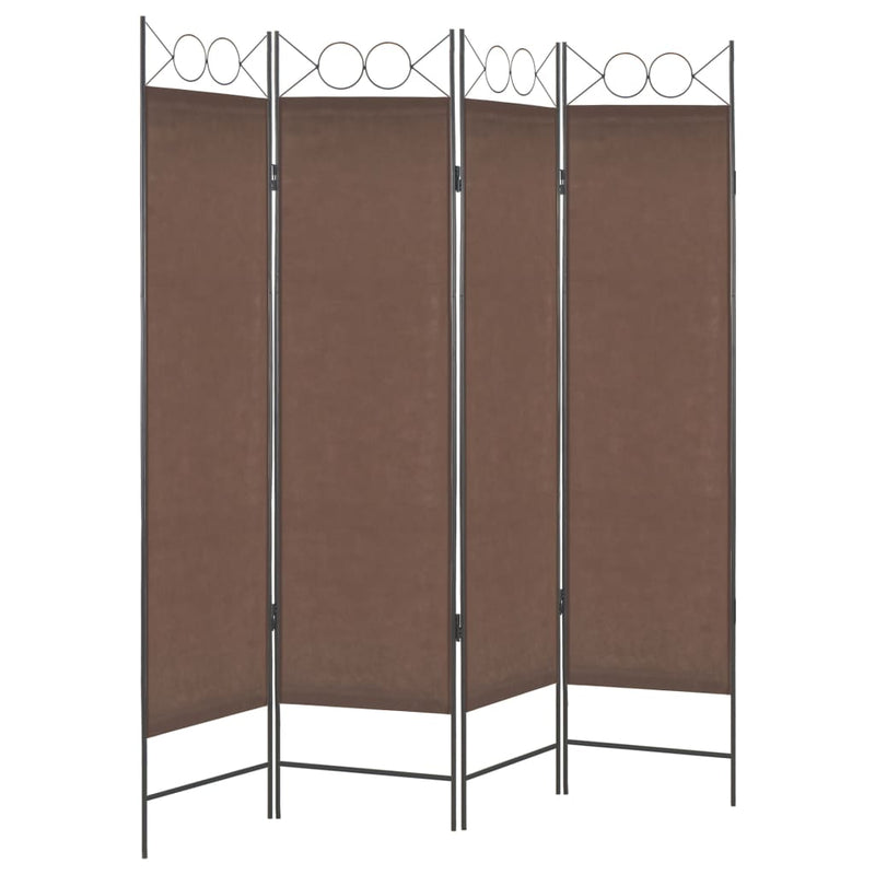 vidaXL 4-Panel Room Divider Anthracite 160x180 cm