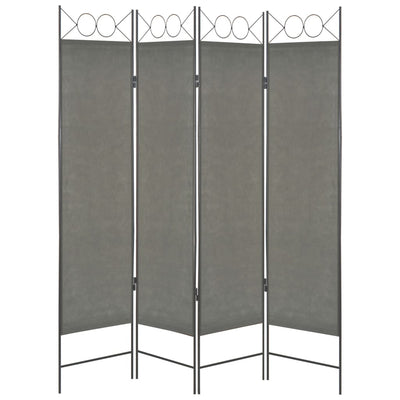vidaXL 4-Panel Room Divider Anthracite 160x180 cm