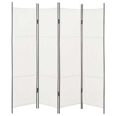 vidaXL 4-Panel Room Divider Brown 200x180 cm