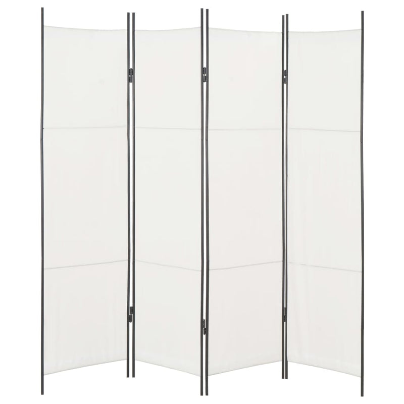 vidaXL 4-Panel Room Divider Brown 200x180 cm