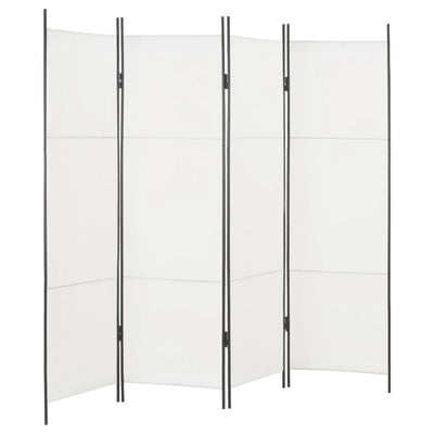 vidaXL 4-Panel Room Divider Brown 200x180 cm