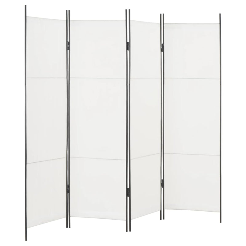 vidaXL 4-Panel Room Divider Brown 200x180 cm