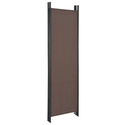 vidaXL 4-Panel Room Divider Brown 200x180 cm