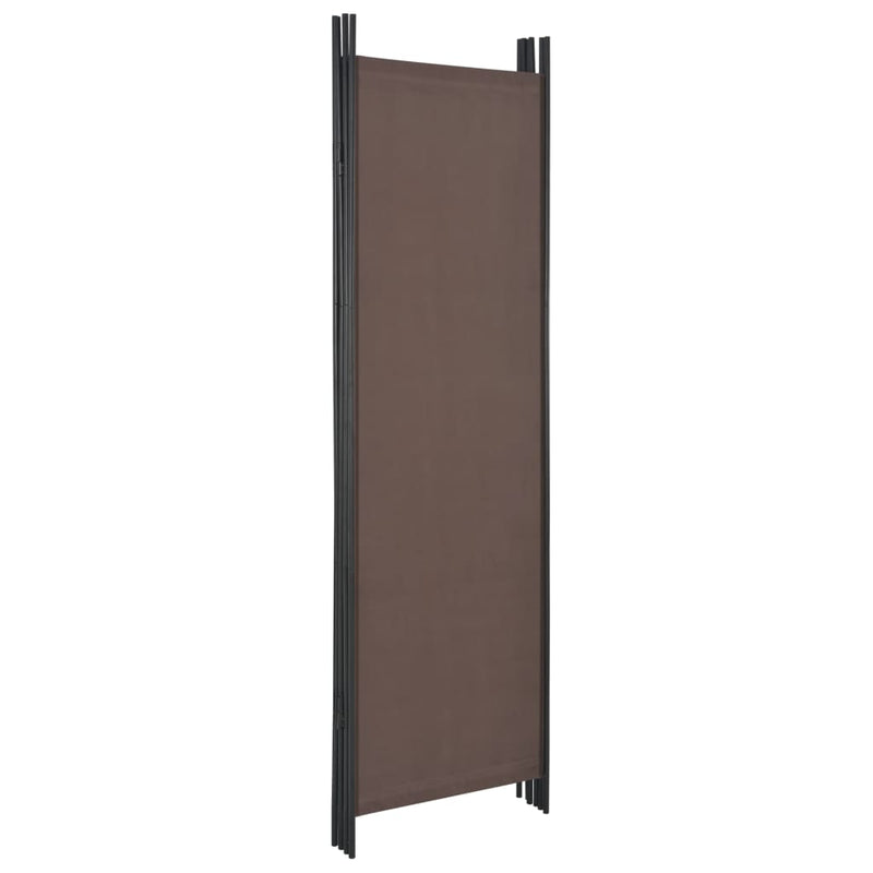 vidaXL 4-Panel Room Divider Brown 200x180 cm