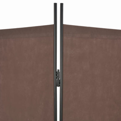 vidaXL 4-Panel Room Divider Brown 200x180 cm