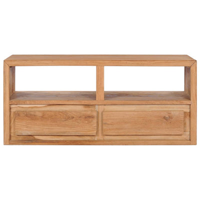 vidaXL TV Cabinet 90x30x40 cm Solid Teak Wood