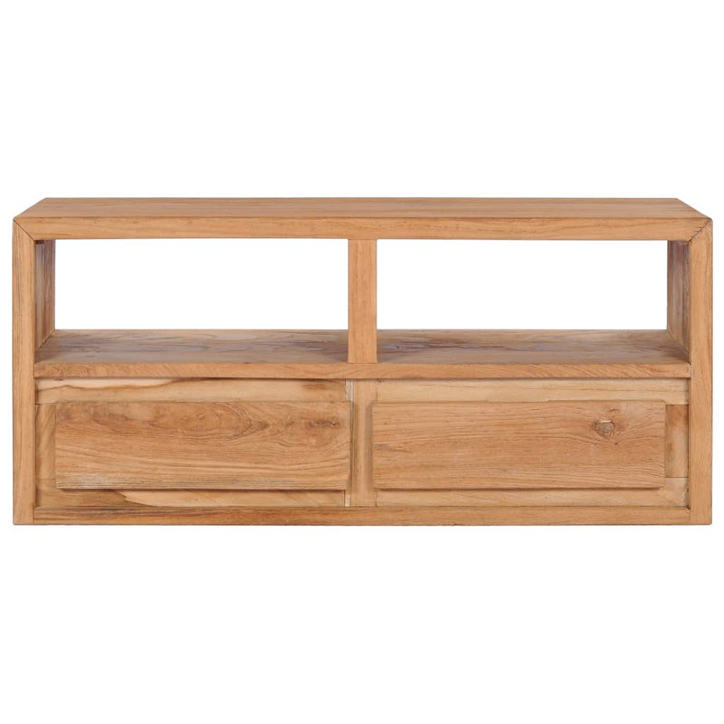 vidaXL TV Cabinet 90x30x40 cm Solid Teak Wood