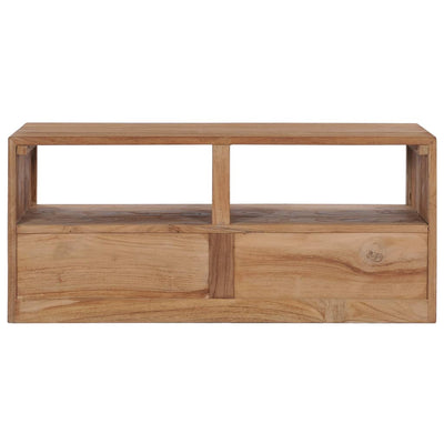 vidaXL TV Cabinet 90x30x40 cm Solid Teak Wood