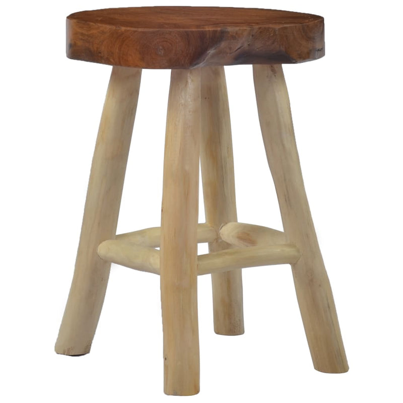 vidaXL Stool Brown Teak Wood