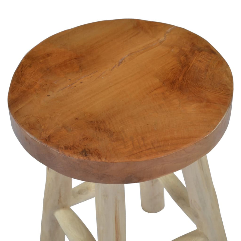 vidaXL Stool Brown Teak Wood