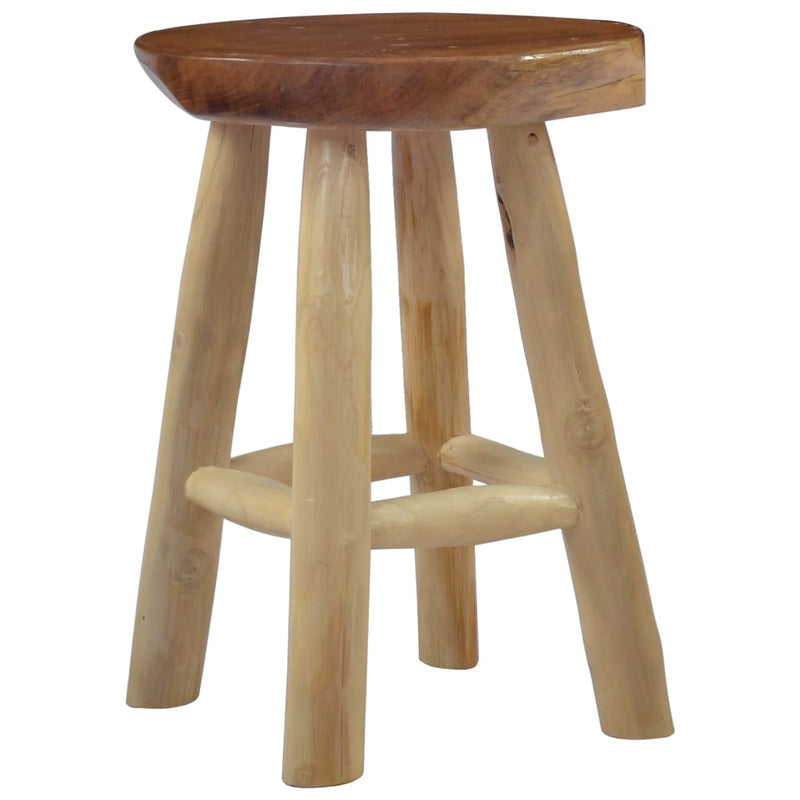 vidaXL Stool Brown Teak Wood