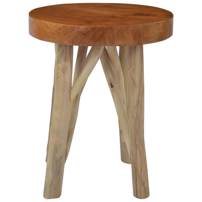 vidaXL Stool Brown Teak Wood